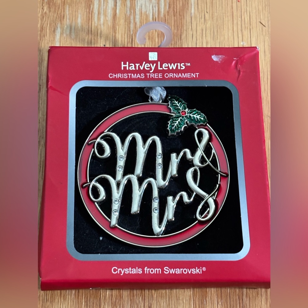 Swarovski Mr. & Mrs. Christmas Ornament